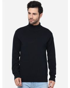 Slim Fit Turtle Neck Pure Cotton T-shirt-XL