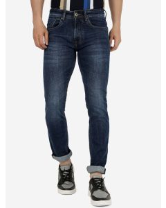 Men Slim Fit Heavy Fade Clean Look Cotton Jeans