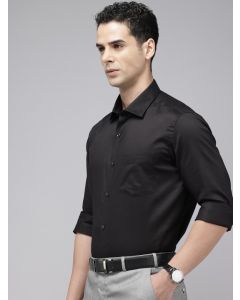 Self Design Pure Cotton Opaque Formal Shirt-S