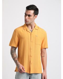 Slim Fit Cuban Collar Cotton Linen Casual Shirt