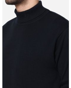 Slim Fit Turtle Neck Pure Cotton T-shirt