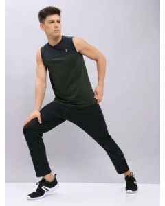 Men Solid Relax Fit Trackpants with ELASTO PLUS